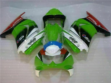 Best 2008-2012 White Green Black Ninja Kawasaki EX250 Motorbike Fairing Canada