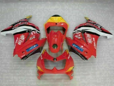 Best 2008-2012 Red Yellow Kawasaki EX250 Motorcycle Fairing Kit Canada