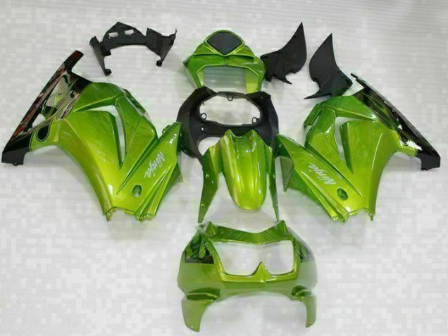 Best 2008-2012 Green Black Kawasaki EX250 Motorcyle Fairings Canada Best 2008-2012 Green Black Kawasaki EX250 Motorcyle Fairings Canada