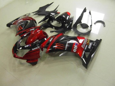Best 2008-2012 Candy Red Monster Kawasaki ZX250R Motorbike Fairing Canada