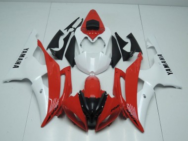 Best 2008-2016 Red and Pearl White Yamaha YZF R6 Motorcycle Replacement Fairings Canada