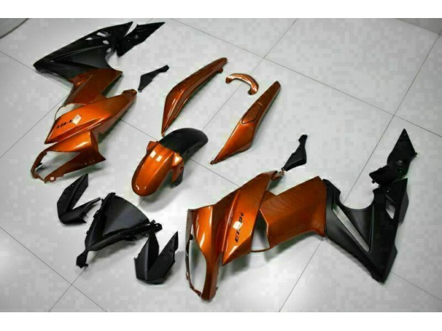 Best 2009-2011 Orange Kawasaki EX650 Motorbike Fairing Canada
