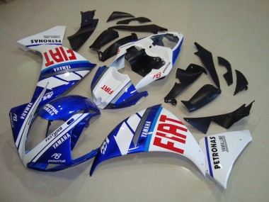 Best 2009-2011 Blue White Fiat Yamaha YZF R1 Replacement Motorcycle Fairings Canada