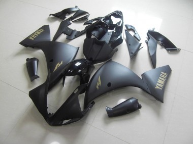 Best 2009-2011 Matte Black Gold Sticker Yamaha YZF R1 Motorcycle Fairings Kits Canada