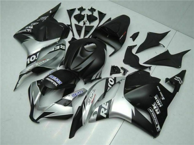 Best 2009-2012 Black Silver Repsol Honda CBR600RR Motorcycle Fairings Kits Canada Best 2009-2012 Black Silver Repsol Honda CBR600RR Motorcycle Fairings Kits Canada