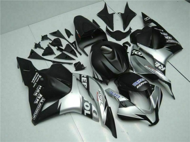 Best 2009-2012 Black Silver Repsol Honda CBR600RR Motorcycle Fairings Kits Canada Best 2009-2012 Black Silver Repsol Honda CBR600RR Motorcycle Fairings Kits Canada