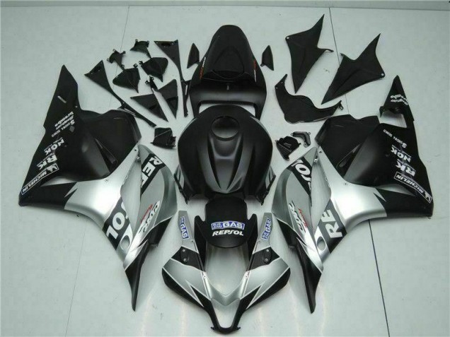 Best 2009-2012 Black Silver Repsol Honda CBR600RR Motorcycle Fairings Kits Canada Best 2009-2012 Black Silver Repsol Honda CBR600RR Motorcycle Fairings Kits Canada