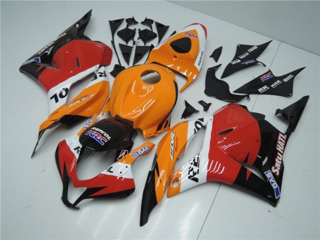 Best 2009-2012 Orange Red Black Repsol Honda CBR600RR Motorcyle Fairings Canada