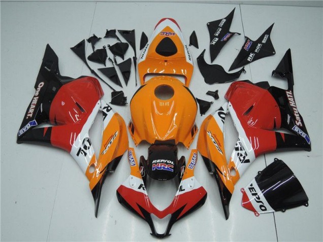 Best 2009-2012 Orange Red Black Repsol Honda CBR600RR Motorcyle Fairings Canada