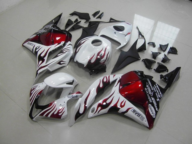 Best 2009-2012 Red Black Flame Honda CBR600RR Motor Bike Fairings Canada