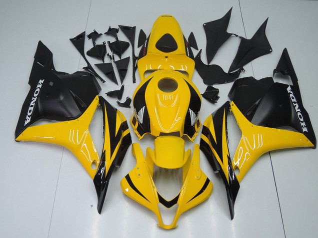 Best 2009-2012 Yellow Black Honda CBR600RR Motorcycle Fairing Kits Canada