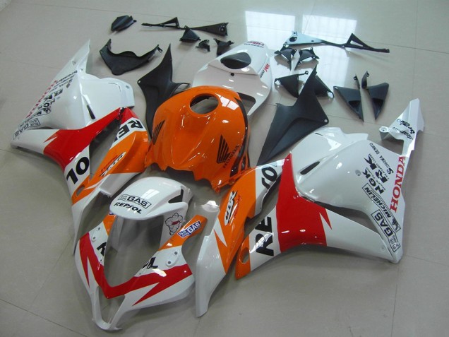 Best 2009-2012 White New Repsol Honda CBR600RR Replacement Motorcycle Fairings Canada