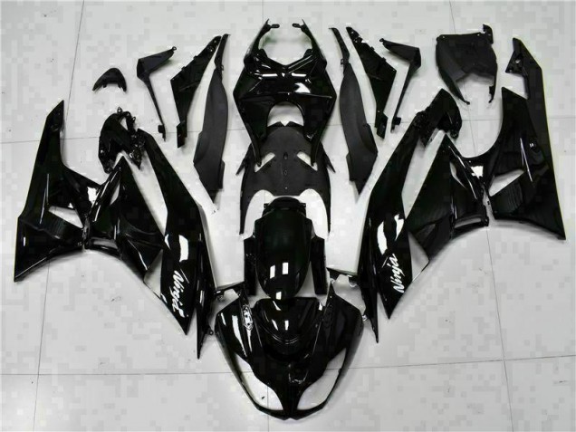 Best 2009-2012 Black White Ninja Kawasaki ZX6R Replacement Fairings Canada Best 2009-2012 Black White Ninja Kawasaki ZX6R Replacement Fairings Canada