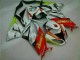Best 2009-2012 White Red H. Energy Kawasaki ZX6R Motorcycle Fairings Kit Canada Best 2009-2012 White Red H. Energy Kawasaki ZX6R Motorcycle Fairings Kit Canada