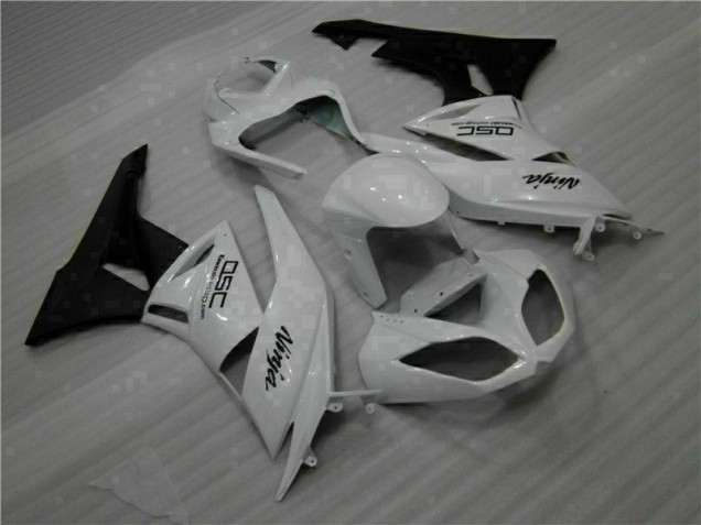 Best 2009-2012 White Black Ninja Kawasaki ZX6R Motorbike Fairings Canada