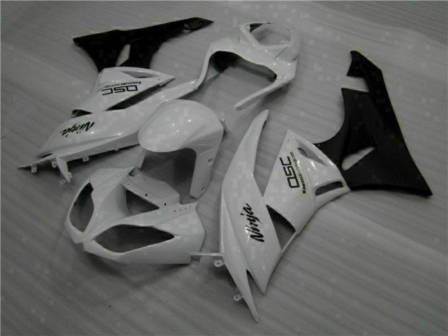 Best 2009-2012 White Black Ninja Kawasaki ZX6R Motorbike Fairings Canada