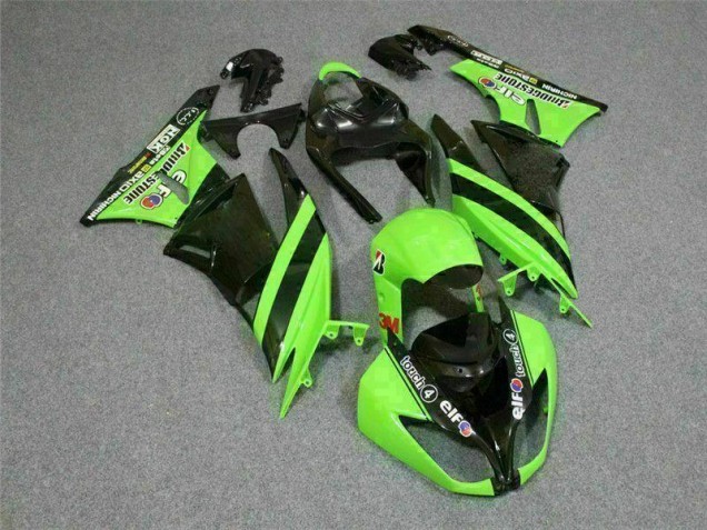 Best 2009-2012 Black Green 3M Touch4 Kawasaki ZX6R Motorbike Fairing Canada Best 2009-2012 Black Green 3M Touch4 Kawasaki ZX6R Motorbike Fairing Canada