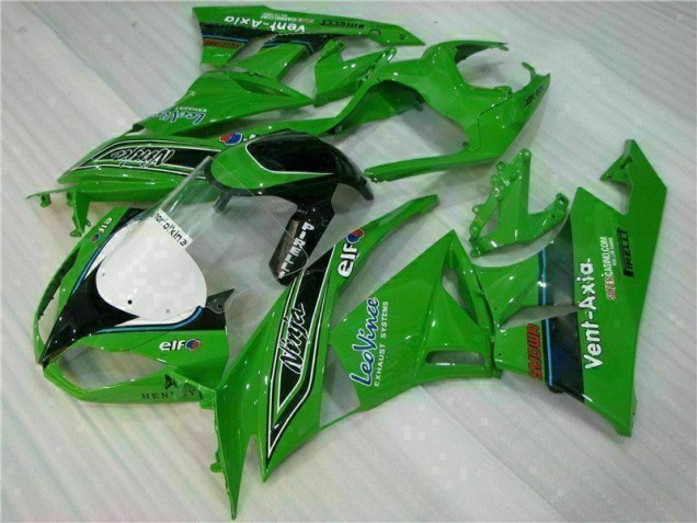 Best 2009-2012 Green Black LeoVince Kawasaki ZX6R Motorcycle Fairing Kit Canada Best 2009-2012 Green Black LeoVince Kawasaki ZX6R Motorcycle Fairing Kit Canada