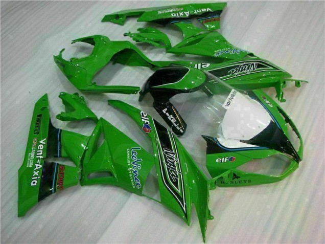 Best 2009-2012 Green Black LeoVince Kawasaki ZX6R Motorcycle Fairing Kit Canada Best 2009-2012 Green Black LeoVince Kawasaki ZX6R Motorcycle Fairing Kit Canada