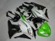 Best 2009-2012 Green Black White 25 Kawasaki ZX6R Bike Fairings Canada Best 2009-2012 Green Black White 25 Kawasaki ZX6R Bike Fairings Canada
