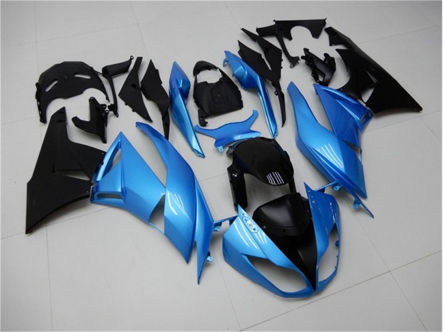 Best 2009-2012 Blue Black Kawasaki ZX6R Motorcycle Fairing Kit Canada Best 2009-2012 Blue Black Kawasaki ZX6R Motorcycle Fairing Kit Canada
