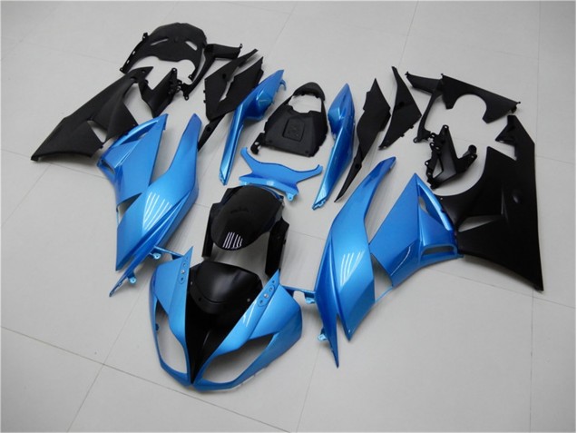 Best 2009-2012 Blue Black Kawasaki ZX6R Motorcycle Fairing Kit Canada Best 2009-2012 Blue Black Kawasaki ZX6R Motorcycle Fairing Kit Canada