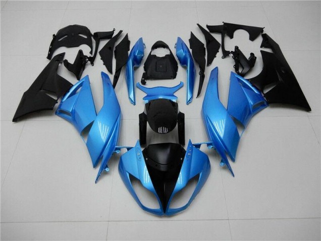Best 2009-2012 Blue Black Kawasaki ZX6R Motorcycle Fairing Kit Canada Best 2009-2012 Blue Black Kawasaki ZX6R Motorcycle Fairing Kit Canada