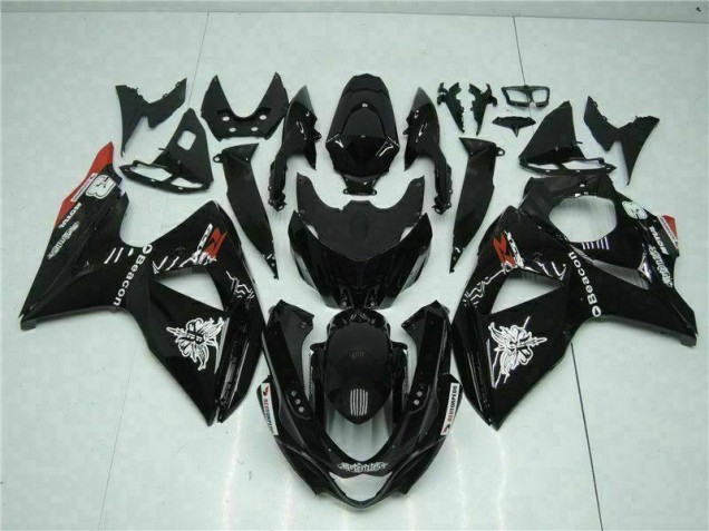 Best 2009-2016 Black Suzuki GSXR1000 Motorcylce Fairings Canada