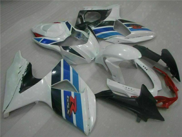 Best 2009-2016 White Suzuki GSXR1000 Motorcycle Fairings Canada