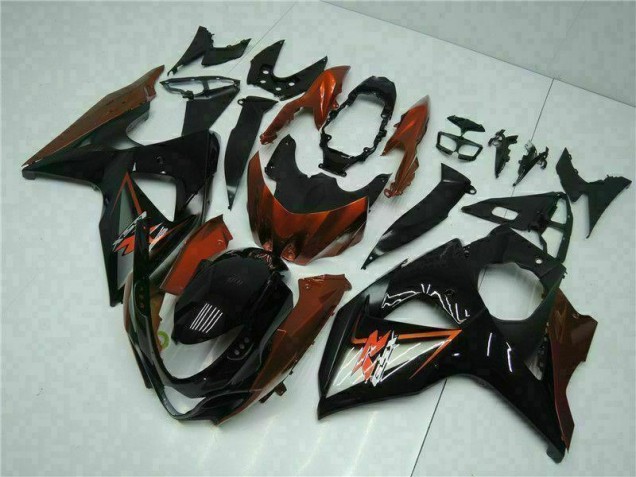 Best 2009-2016 Brown Black Suzuki GSXR1000 Bike Fairing Kit Canada