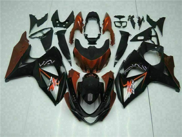 Best 2009-2016 Brown Black Suzuki GSXR1000 Bike Fairing Kit Canada