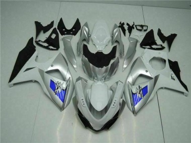 Best 2009-2016 Suzuki GSXR 1000 Motorcycle Fairings MF1850 - Silver White Canada