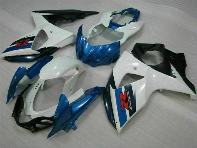 Best 2009-2016 Blue White Suzuki GSXR1000 Motorcycle Fairings Kits Canada