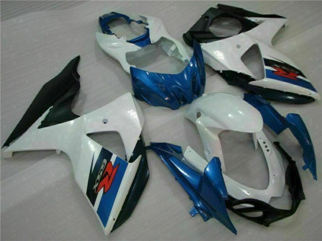Best 2009-2016 Blue White Suzuki GSXR1000 Motorcycle Fairings Kits Canada