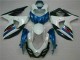 Best 2009-2016 Blue White Suzuki GSXR1000 Motorcycle Fairings Kits Canada