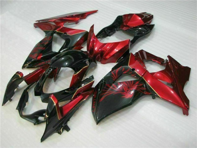 Best 2009-2016 Red Flame Black Suzuki GSXR1000 Motorcycle Replacement Fairings Canada