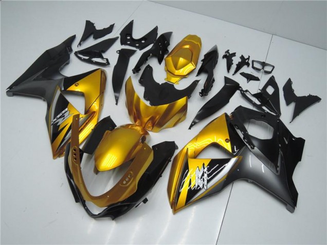 Best 2009-2016 Golden Black Suzuki GSXR1000 Motorcyle Fairings Canada