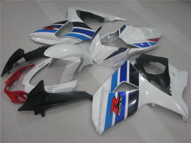 Best 2009-2016 White Blue Suzuki GSXR1000 Replacement Fairings Canada