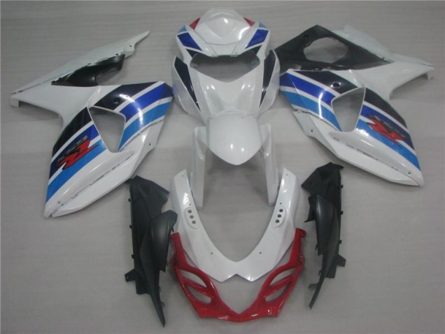 Best 2009-2016 White Blue Suzuki GSXR1000 Replacement Fairings Canada