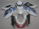 Best 2009-2016 White Blue Suzuki GSXR1000 Replacement Fairings Canada