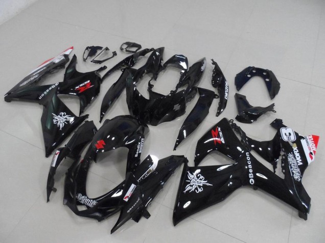 Best 2009-2016 Black Beacon Suzuki GSXR 1000 K9 Motorcycle Fairing Kit Canada