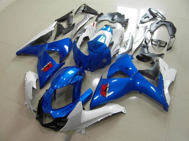 Best 2009-2016 Blue and White OEM Style Suzuki GSXR 1000 K9 Bike Fairing Kit Canada