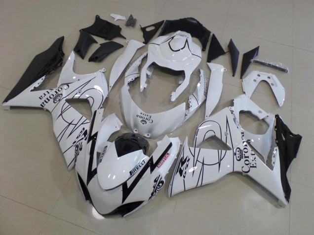 Best 2009-2016 White Corona Race Suzuki GSXR 1000 K9 Motorcycle Fairings Kit Canada