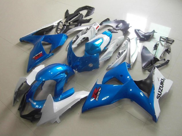 Best 2009-2016 White Blue Suzuki GSXR 1000 K9 Motorcycle Fairing Canada