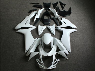 Best 2011-2021 White Suzuki GSXR 600/750 Motorcycle Fairings Kit Canada