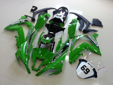 Best 2011-2015 Green Kawasaki ZX10R Moto Fairings Canada