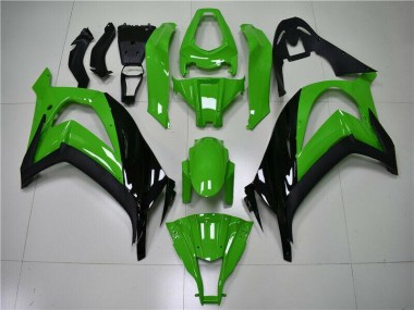 Best 2011-2015 Green Black Kawasaki ZX10R Replacement Fairings Canada