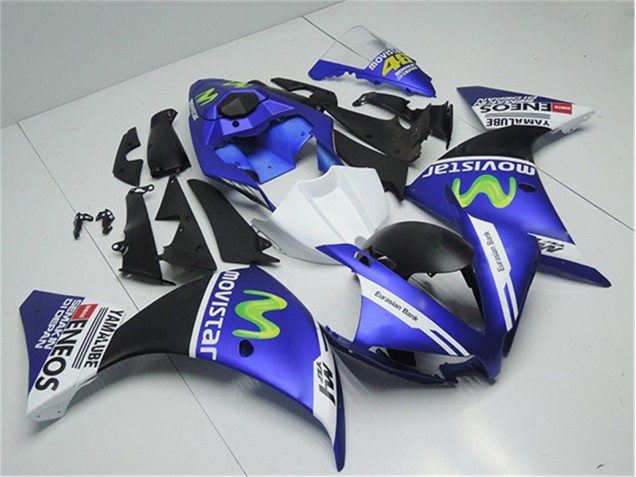 Best 2012-2014 Blue White Black Yamaha YZF R1 Motorcycle Replacement Fairings Canada Best 2012-2014 Blue White Black Yamaha YZF R1 Motorcycle Replacement Fairings Canada