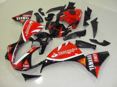 Best 2012-2014 Red Black Santander Yamaha YZF R1 Motorbike Fairing Kits Canada