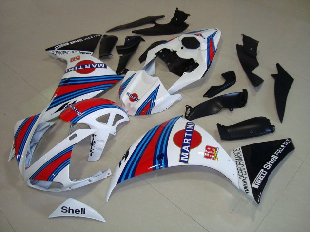 Best 2012-2014 White Black Martini Yamaha YZF R1 Replacement Fairings Canada Best 2012-2014 White Black Martini Yamaha YZF R1 Replacement Fairings Canada